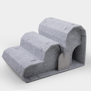 Casa para Gatos Interior Plegable Ecológica de 2 Pisos con Acogedor Túnel de Lana y Cama Extraíble y Lavable para Hogares con Varios Gatos - Product Image 4