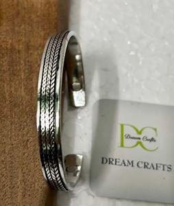 Pulsera magnética de plata, regalo de decoración de vacaciones sin plomo de gran calidad, pulseras de plata antigua elegantes personalizadas, brazaletes - Product Image 6