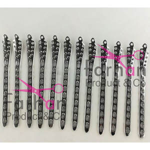 Plaque de verrouillage orthopédique à 10 trous en acier pour tibia distal gauche 3.5mm norme de sécurité manuelle en acier inoxydable MOL Lot de 12 pièces - Product Image 1