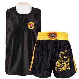 Pantalones cortos y chaleco de boxeo de último diseño hechos a medida, uniforme de boxeo profesional de impresión de alta calidad, uniforme con logotipo personalizado OEM Unisex - Product Image 4
