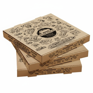 High Quality Eco-Friendly <b>Pizza</b> <b>Box</b> Kraft Paper Packaging Microwave Safe & Customizable Dimensions for Food Service <b>Pizza</b> Chains - Product Image 3