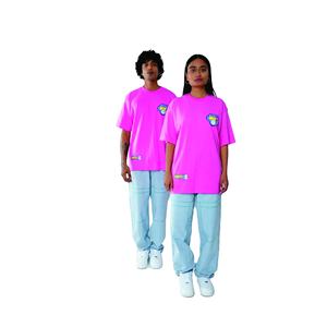 Camiseta rosa de moda con cuello redondo para hombre: Algodón 100% de alta calidad, manga corta, imprescindible a la moda - Product Image 1