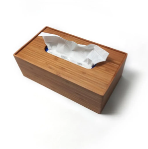 Natural Bamboo Tissue Holder-Health-Safe <b>Laminated</b> Design for Home or Office VIET FARGIMEX - Product Image 4