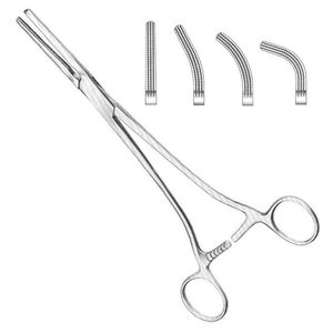 Pince à hystérectomie Heaney de haute qualité 21cm mâchoires dentelées incurvées à une dent pince Heaney chirurgicale de gynécologie - Product Image 3