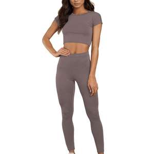 Ensemble de soutien-gorge de sport et de leggings pour femmes de qualité supérieure personnalisé, ensemble de soutien-gorge de yoga 2 pièces, pantalon de fitness pour la salle de sport, toutes les couleurs disponibles - Product Image 1