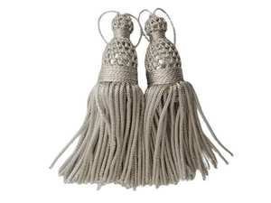 Nouveaux glands tissés en or pour la décoration de vêtements - Fabriqués sur mesure avec/sans cordon - Product Image 4