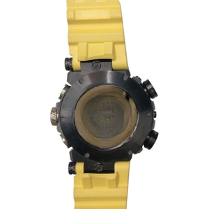 นาฬิกาสปอร์ตสุดหรูสไตล์นักดำน้ำสำหรับผู้ชายกันน้ำได้ยาว200เมตรอนาล็อกดิจิตอลโครโนกราฟควอตซ์มัลติฟังก์ชั่นสายยางสีเหลือง - Product Image 5