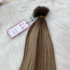 Bande Offre Spéciale dans les extensions de cheveux Balayage aligné sur les cuticules Bande naturelle Remy dans l'extension de cheveux Perruques de cheveux humains Remy Double dessiné - Product Image 3