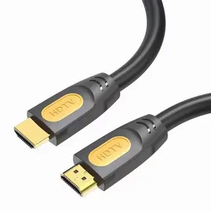 Cabo HDMI macho-macho HDTV de alta velocidade banhado a ouro V2.0 HD 4K 60Hz 3D 1080P, estoque de 1,5M 3M 5M 10M 15M 20M 25M 30M 40M 50M de comprimento