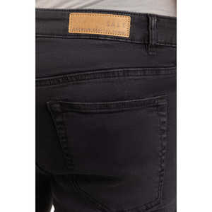 กางเกงยีนส์ทรงดินสอเอวกลางทรงวินเทจเข้ารูป ขากว้าง สีสโตนวอช เอวสูง แฟชั่นสำหรับฤดูหนาว - Product Image 3