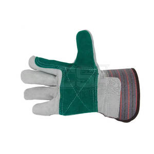 Gants de mécanicien en cuir de couleur unie légère à vendre Gants de mécanicien de vêtements de travail de conception personnalisée - Product Image 4