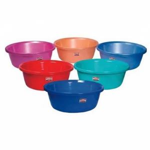 Bassin rond en plastique bleu ANAX, multi-capacité, ménage, 6-50 litres, forme ronde, qualité supérieure, emballage en boîte, durable - Product Image 1