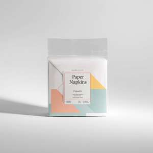 ผ้าเช็ดปากแบบสี่เหลี่ยม 3 ชั้น จากโรงงานโดยตรง นุ่ม ซึมซับดี ใช้แล้วทิ้ง เหมาะสำหรับร้านอาหาร คาเฟ่ และงานจัดเลี้ยง - Product Image 1