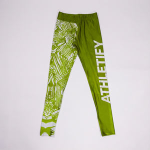 Pantalones de Yoga de cintura media con diseños vibrantes de moda naranja cómodos con máxima flexibilidad elástica patrón estampado de cintura elástica - Product Image 1