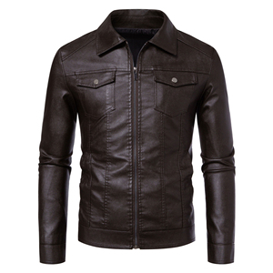 New Design Top Selling Men's Stylish <b>Genuine</b> <b>Leather</b> <b>Jacket</b> Fashion Men <b>Leather</b> <b>Jacket</b> Wholesale <b>Leather</b> <b>Jackets</b> for Men - Product Image 4