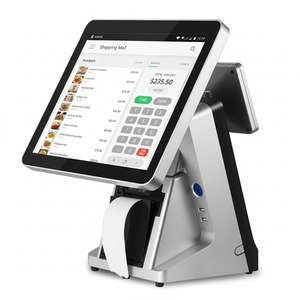 Sistema POS Android de Pantalla Táctil Dual de 15.6 Pulgadas, Terminal POS Todo en Uno con Pantalla para el Cliente e Impresora de Recibos Integrada - Product Image 1