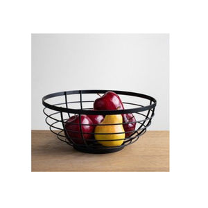 Panier de fruits décoratif en fil métallique de couleur noire, pour comptoir de cuisine simple et élégant - Product Image 4