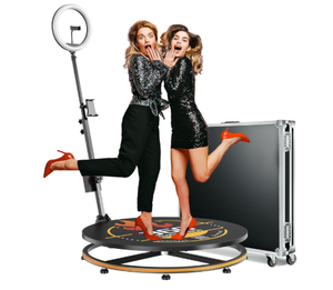 ขาตั้งกล้องแบบหมุนได้สำหรับกล้องเครื่องบูธแพลตฟอร์มแบบหมุนช้าหมุนได้แบบพกพาเข้ากันได้กับ SLRs และสมาร์ทโฟน - Product Image 1