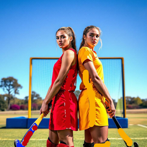 ชุดเครื่องแบบฮ็อกกี้สนามสำหรับผู้ชายและผู้หญิงปรับแต่งได้ประกอบด้วยเสื้อเจอร์ซีย์และกางเกงขาสั้นสไตล์ทีมนานาชาติ - Product Image 4