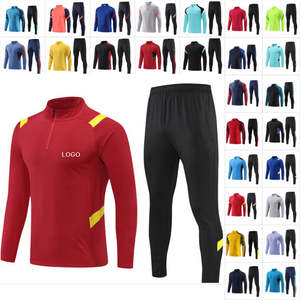 Chaqueta de media cremallera de manga larga personalizada para adultos uniforme de entrenamiento de equipo al aire libre trajes de invierno para chándal de entrenamiento - Product Image 4