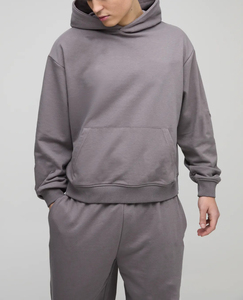 Nouveau à la mode 100% coton hommes survêtement 500GSM qualité supérieure logo imprimé personnalisé surdimensionné pull survêtement pour hommes - Product Image 4