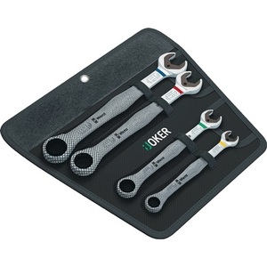 WERA Joker 4-Piece Open-End <b>Ratchet</b> Wrench Set 10-19 mm Straight White Keys Shop Tools - Product Image 6
