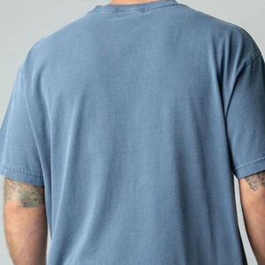 T-shirt décontracté surdimensionné à épaules tombantes T-shirt pour hommes OEM conception personnalisée Logo lourd blanc 100% coton - Product Image 3