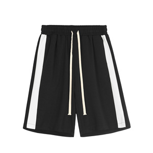 Pantalones Cortos Deportivos Casuales para Hombre, Personalizados con Logotipo Bordado, con Cordón, Transpirables, Gruesos, de Poliéster/Nailon, Sólidos, Extra Grandes - Product Image 1