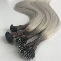 Extensions de cheveux humains Remy double trame pré-collées à micro-anneaux de qualité supérieure Greathairgroup, 53 couleurs, 22 pouces
