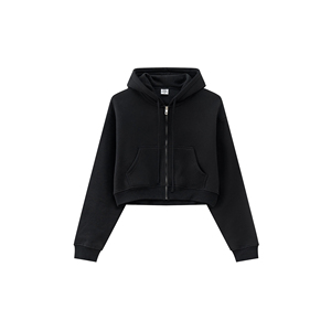 Sudadera con capucha de algodón 300 Gsm de peso pesado de punto de alta calidad para mujer con estampado de soplo 3D y transferencia de calor de logotipo frontal personalizado - Product Image 4
