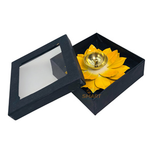 Iron Lotus Diya Welded Home Decoration Tableware with Religious & Modern Themes From Rajasthan - Product Image 3