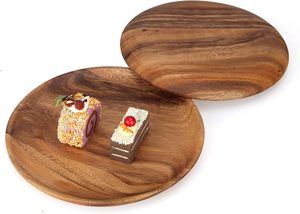 Plats et assiettes ronds en acier inoxydable et en bois et en métal parfaits pour les cuisines modernes et traditionnelles. - Product Image 5