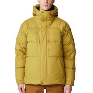 Material personalizado transpirable para hombre, alta calidad, soporte largo, impermeable, a prueba de viento, relleno de algodón, chaqueta acolchada de invierno, parte delantera - Product Image 1
