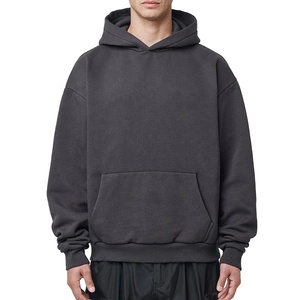 Sweat à capuche décontracté pour homme, violet, gris, marron, avec logo personnalisé, respirant, anti-rétrécissement, 100 % coton, fabricant de sweats à capuche - Product Image 5