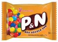 Confitería de azúcar de alta calidad 159G Vietnam nueva forma de bola crujiente dulce P & N leche Chocolate superior caramelo Normal para Decoración