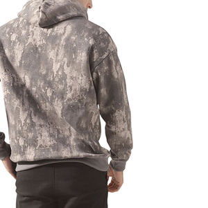 Sweats à capuche en tricot uni doublés anti-rides écologiques pour hommes, sublimation personnalisée, vente en gros, tissu en molleton 100% coton - Product Image 6