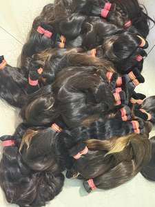 Extensions de cheveux humains bruts non transformés de la meilleure qualité, cheveux Remy droits naturels de temple indien de la meilleure source - Product Image 4