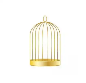 Design fantaisie bain d'oiseau suspendu en métal de qualité supérieure pour la décoration de terrasse fait à la main en gros mangeoire à oiseaux pelouse décorative - Product Image 3