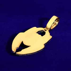 สร้อยคอจี้แมงมุมสีเงิน925สุดหรูใหม่จี้เพชรมอยซาไนต์ประดับเพชรและแมงมุมเครื่องประดับฮิปฮอปของผู้ชาย - Product Image 3