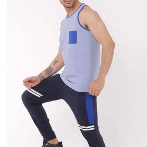 Vêtements pour hommes séchage rapide couleur unie et motif hommes débardeur meilleure vente prix le plus bas vêtements de sport hommes débardeur sans manches - Product Image 6