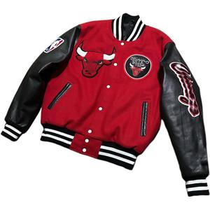 Blouson de baseball personnalisé de haute qualité en cuir brodé chenille bomber letterman varsity jacket pour hommes et femmes - Product Image 5