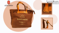 Sac en toile résistant à l'eau et portable avec poignée en cuir pour une utilisation été automne printemps