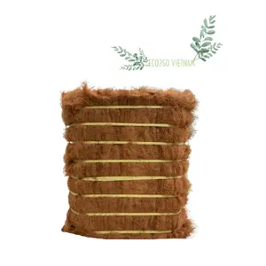 Vente en gros de fibre de noix de coco longue balle/fibre de coco de noix de coco avec un bon prix et 100% de fibre de coco naturelle de Eco2go Vietnam - Product Image 5