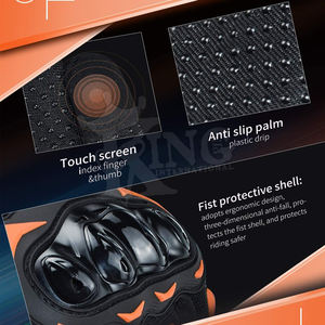 ถุงมือขับขี่มอเตอร์ไซค์แบบเต็มนิ้ว หนังนิ่ม K1 Race Gear ระบายอากาศ กันลม ปรับแต่งได้ ใช้ได้ทั้งชายและหญิง สำหรับป้องกันการเล่นกีฬา - Product Image 6