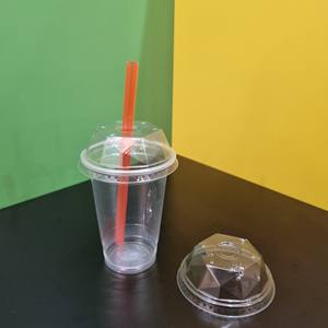 Meilleures ventes Fournisseur 85mm 90mm 93mm 95mm 98mm 120mm Couvercles en plastique PET PP Couvercles plats en forme de dôme Tasse en plastique avec couvercle Transparent clair - Product Image 4
