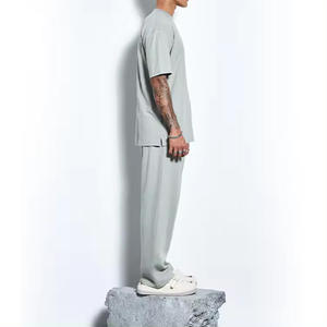 Camiseta transpirable de algodón personalizada hecha en fábrica para hombre, camiseta informal especial de verano de alta calidad para hombre, camiseta de manga corta con cuello redondo, novedad - Product Image 5