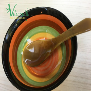 Cuillère vietnamien à manche court. Cuillère en corne faite à la main, cuillère en corne de buffle naturelle, cuillères pour servir de la nourriture et des boissons cadeau significatif - Product Image 2