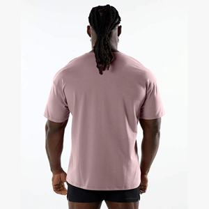 Camisetas Deportivas de Manga Corta para Hombre, Ajuste Holgado, 100% Algodón, Logotipo Personalizado, Transpirables, para Gimnasio y Entrenamiento - Product Image 2