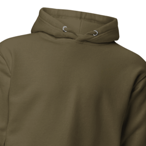 Sweat-shirt à capuche unisexe en molleton de coton lourd vert olive, sweat-shirt à capuche uni, décontracté, streetwear d'hiver - Product Image 2