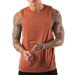 Camiseta sin mangas de gimnasio de secado rápido personalizada para hombre, Camiseta deportiva cómoda sin mangas, decoración de botones para ropa de entrenamiento físico - Product Image 3
